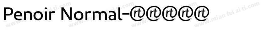 Penoir Normal字体转换